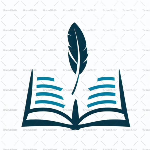 Offenes Buch und Feder